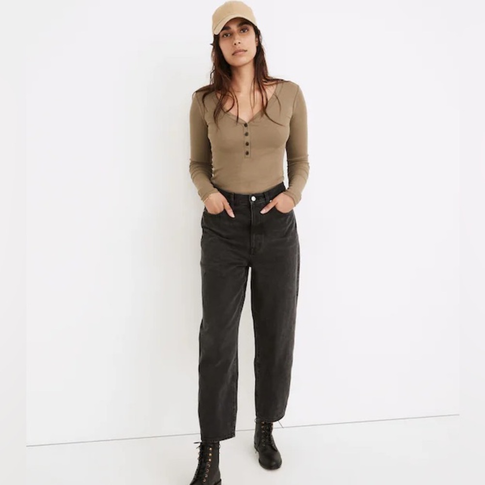 Madewell Women's Relaxed Black Jeans